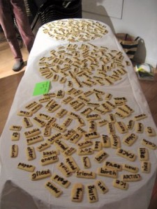 Book Arts Guild of Vermont - Edible Book "Refrigerator Cookie Poetry" - April 2010