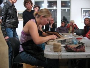 Book Arts Guild of Vermont - Leather Binding with Elizabeth Rideout - October 2010