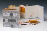 Handmade recycled accordion book by Elissa Campbell