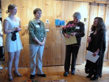 Recognizing book artist Nancy Stone for her work with the Book Arts Guild of Vermont