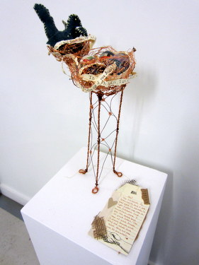 Handmade book "Nest" by Nikki King