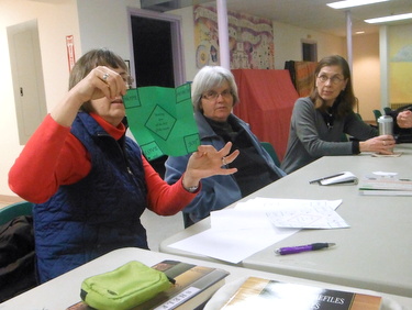 Ann Joppe-Mercure sharing a folded paper project