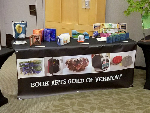 Book Arts Guild of Vermont display Friday night at the Burlington Book Festival