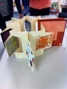 Handmade book at Book Arts Guild of Vermont meeting