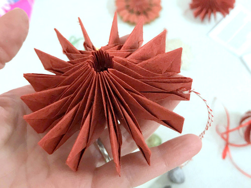 Handmade paper ornament