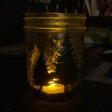 Trees jar luminary
