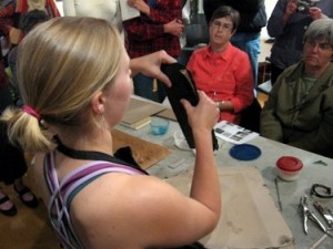 Book Arts Guild of Vermont - Leather Binding with Elizabeth Rideout - October 2010