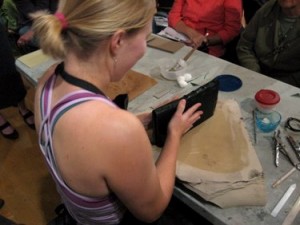 Book Arts Guild of Vermont - Leather Binding with Elizabeth Rideout - October 2010