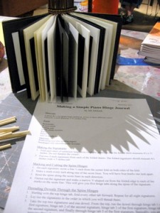 Book Arts Guild of Vermont - Piano Hinge Binding with Jill Abilock - September 2011