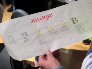 Book Arts Guild of Vermont - Calligraphy and Manuscript Gilding with Maryanne Grebenstein - November 2011
