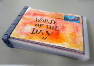 Handmade book by Marcia Vogler - Book Arts Guild of Vermont Open Bindery - June 2012