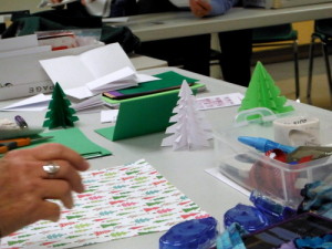 Handmade paper trees