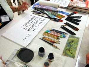 Calligraphy paper and supplies