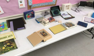 Tunnel books by Book Arts Guild of Vermont members