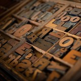Wood letterpress type
