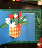 Flowers pop-up card