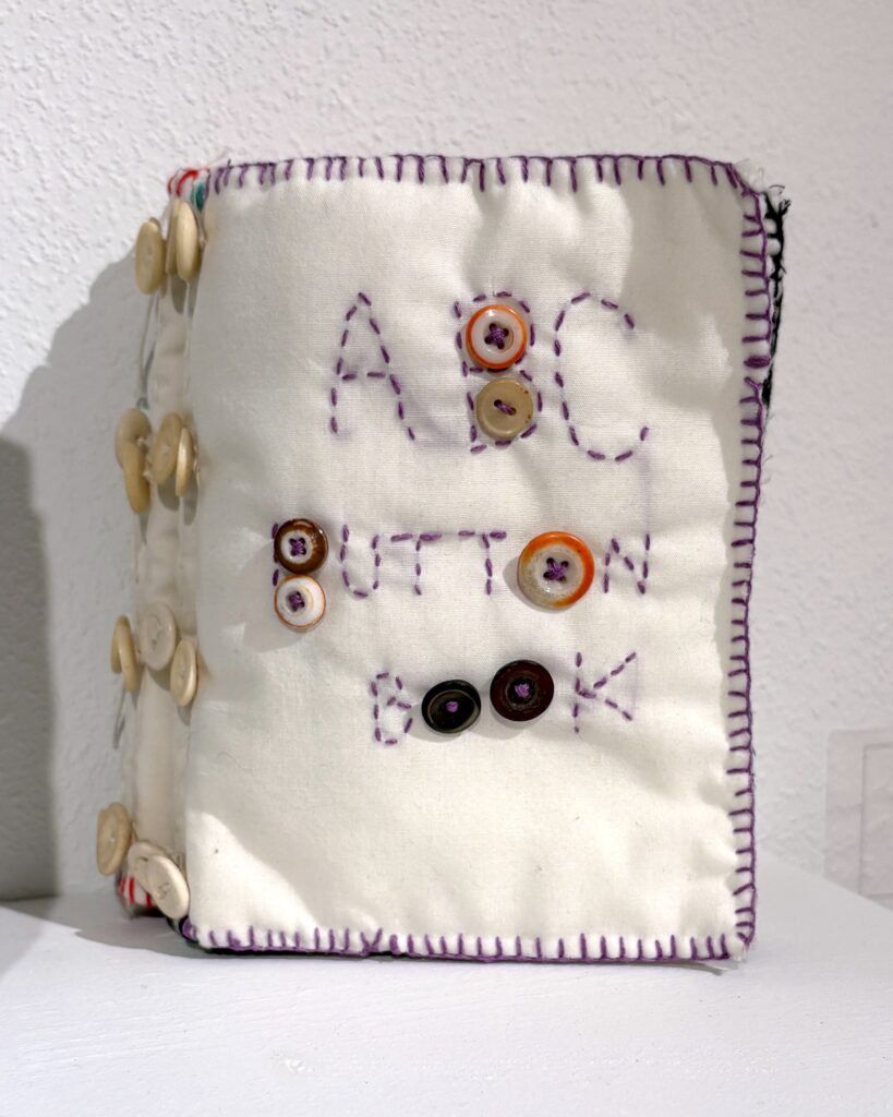 Artist book - ABC Cloth Button Book by Vera Ryersbach