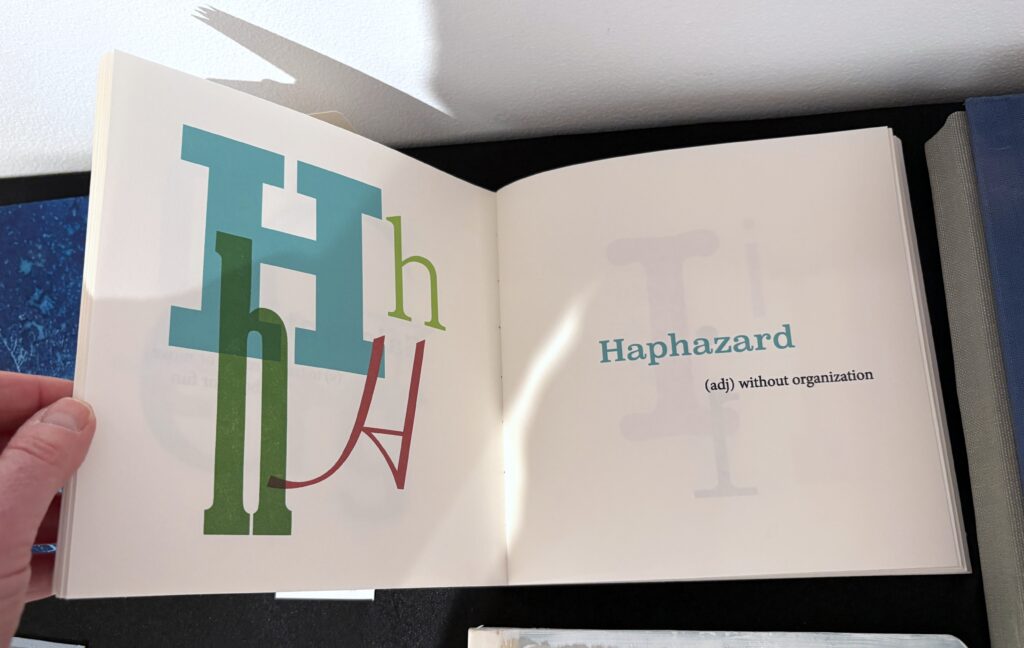 Artist book - Big Words for Small Children by Gretchen Hammell