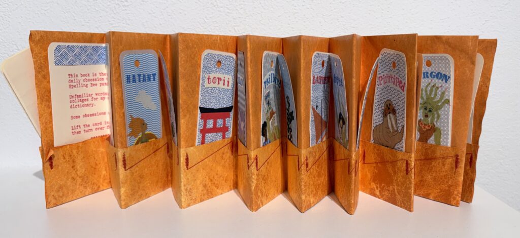 Artist book - Dictionary of the Unknown (to me) by Debra Kraemer