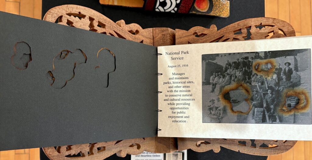 Artist book - Layers of Lethal and Heartless Orders by Rebecca Boardman
