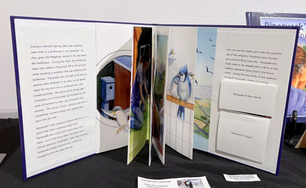 Artist book - Pipsqueak's Adventure Carousel Pop-Up Book by Diana D. Dunn