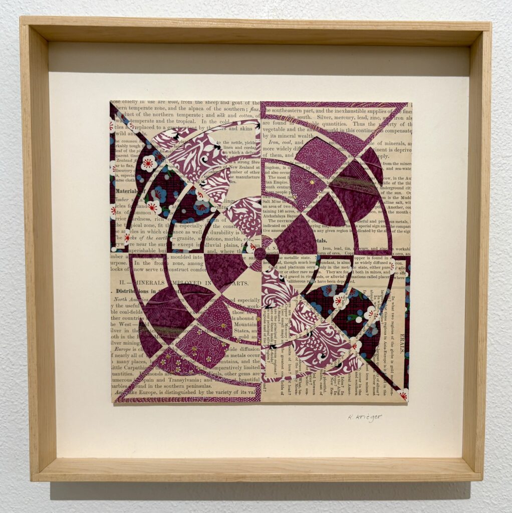 Paper weaving - Purple Circles by Karen Krieger