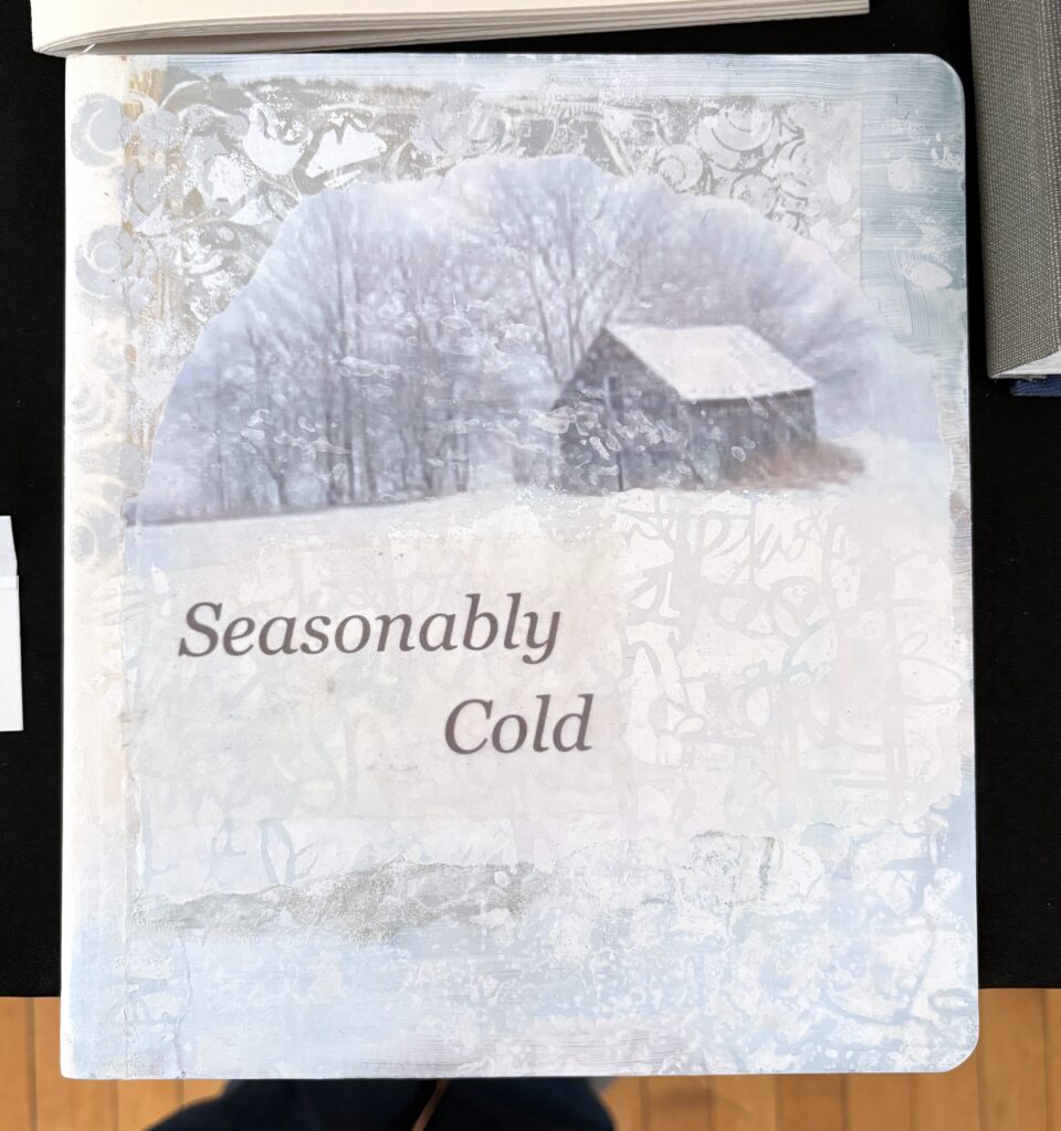 Artist book - Seasonably Cold by Laura Lacroix