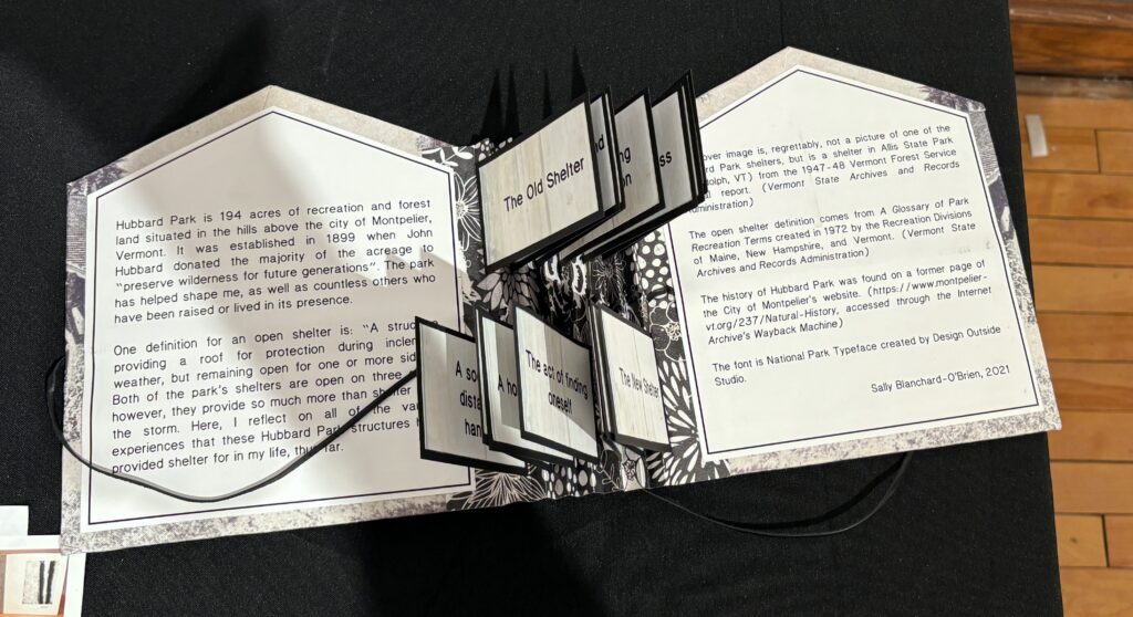 Artist book - Shelter by Sally Blanchard-O'Brien
