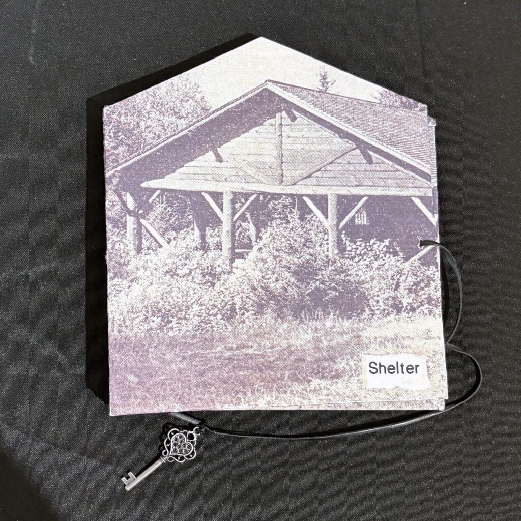 Artist book - Shelter by Sally Blanchard-O'Brien
