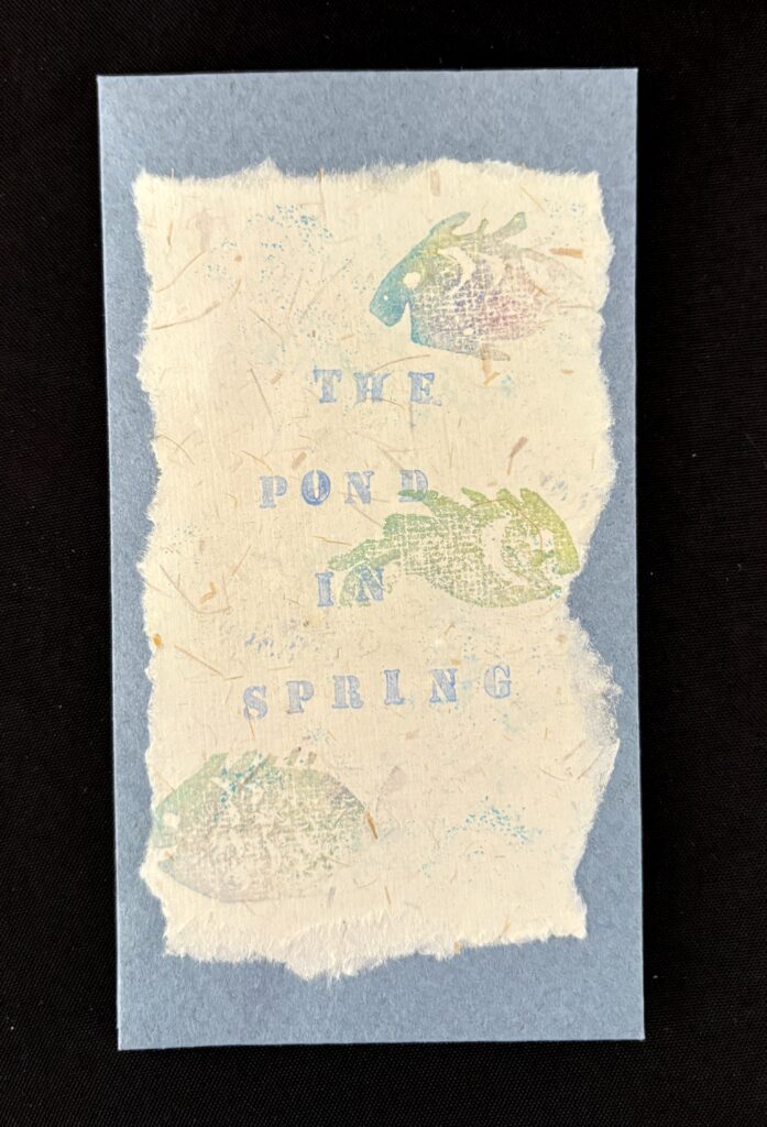 Artist book - The Pond in Spring by Deborah Stuart